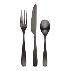 Lenox Everyday Flatware Eliana Black Satin 12-Piece Flatware Set