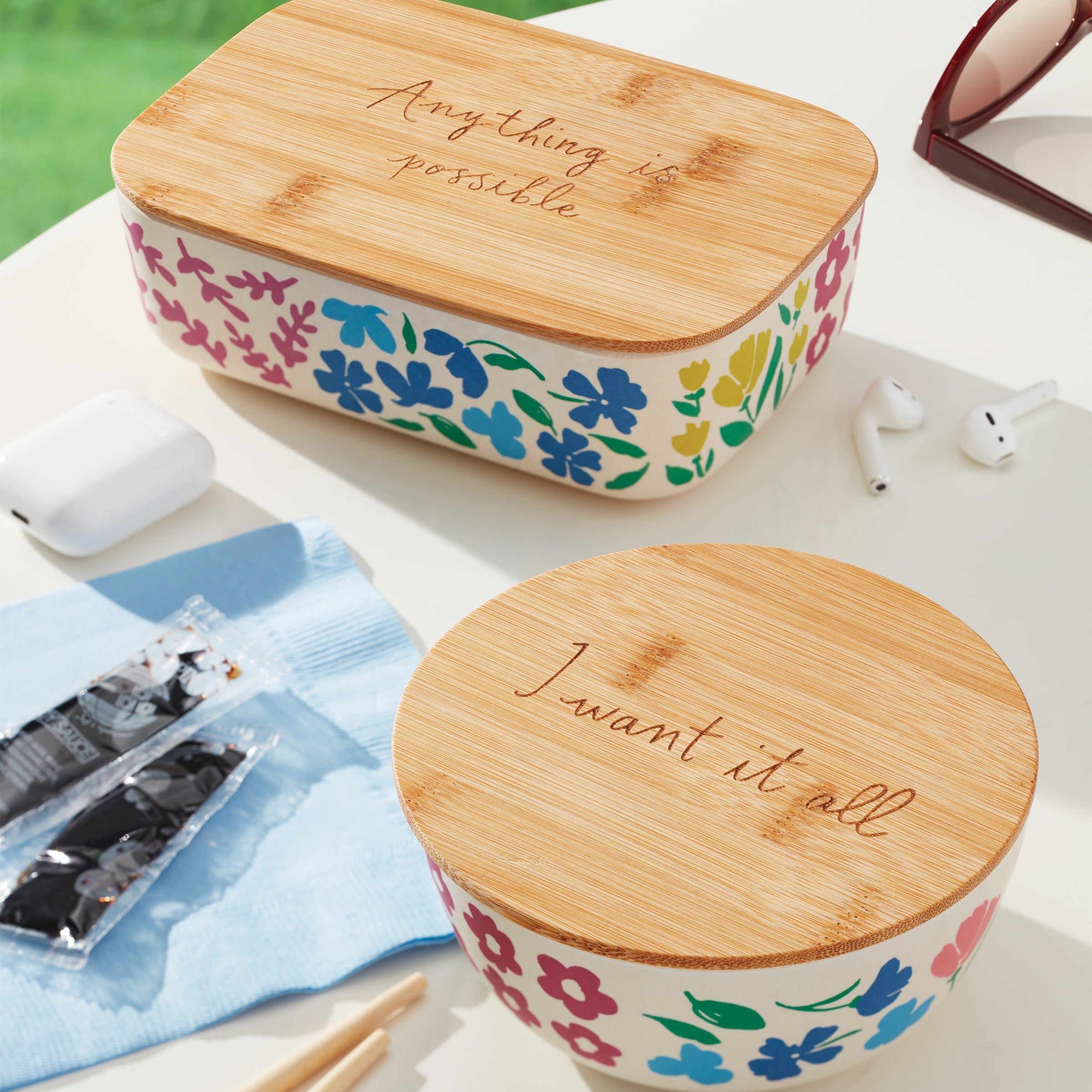 Lenox Everyday Flatware Floral Fields 2-Piece Container Set - Image 4