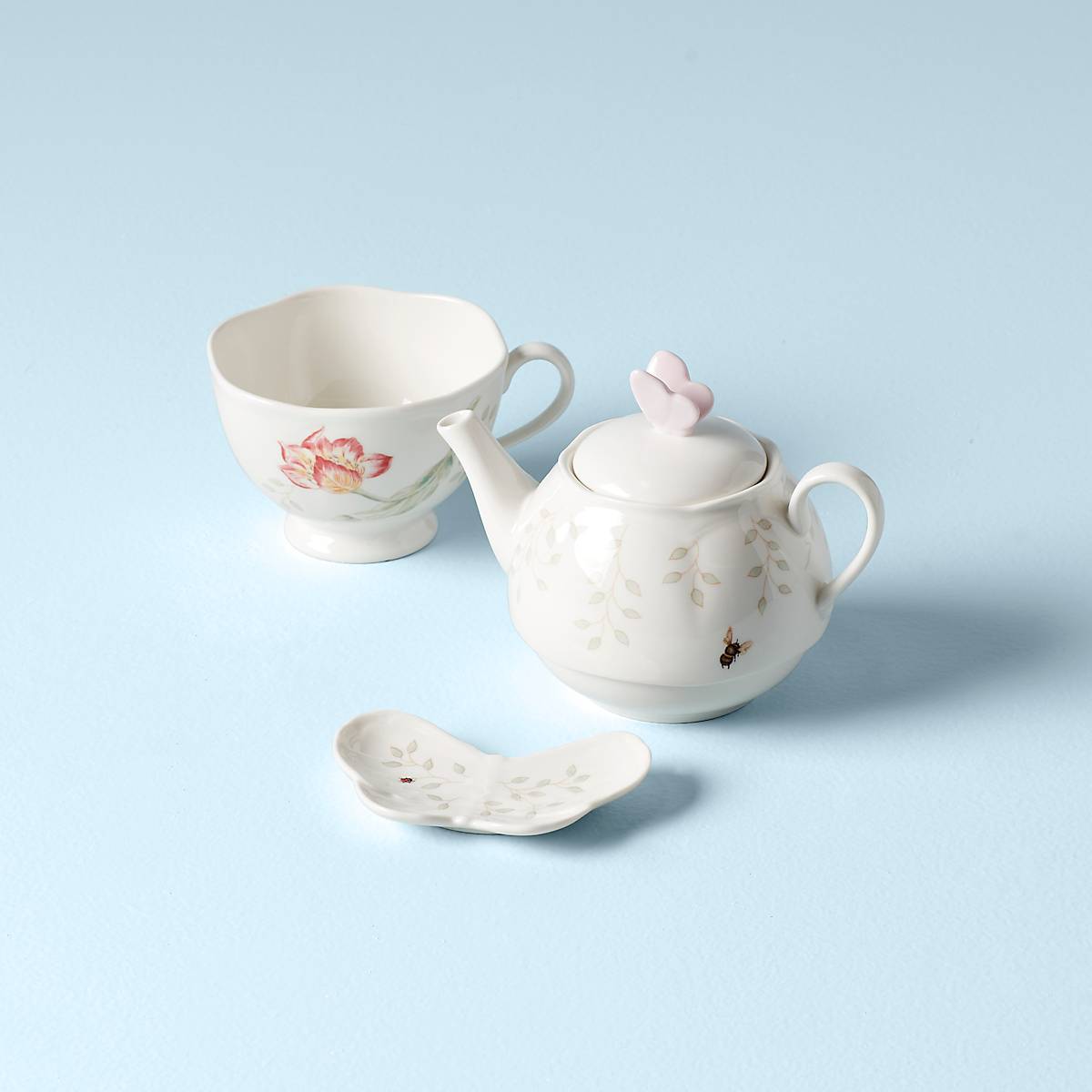 Lenox Everyday Flatware Butterfly Meadow 3-Piece Tea Set - Image 2