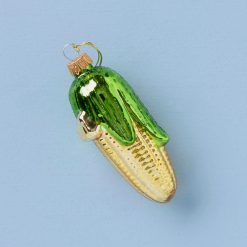 Lenox Everyday Flatware Retro Blown Glass Corn On The Cob Ornament