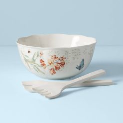 Alternative view of Lenox Everyday Flatware Butterfly Meadow Salad Bowl & Servers