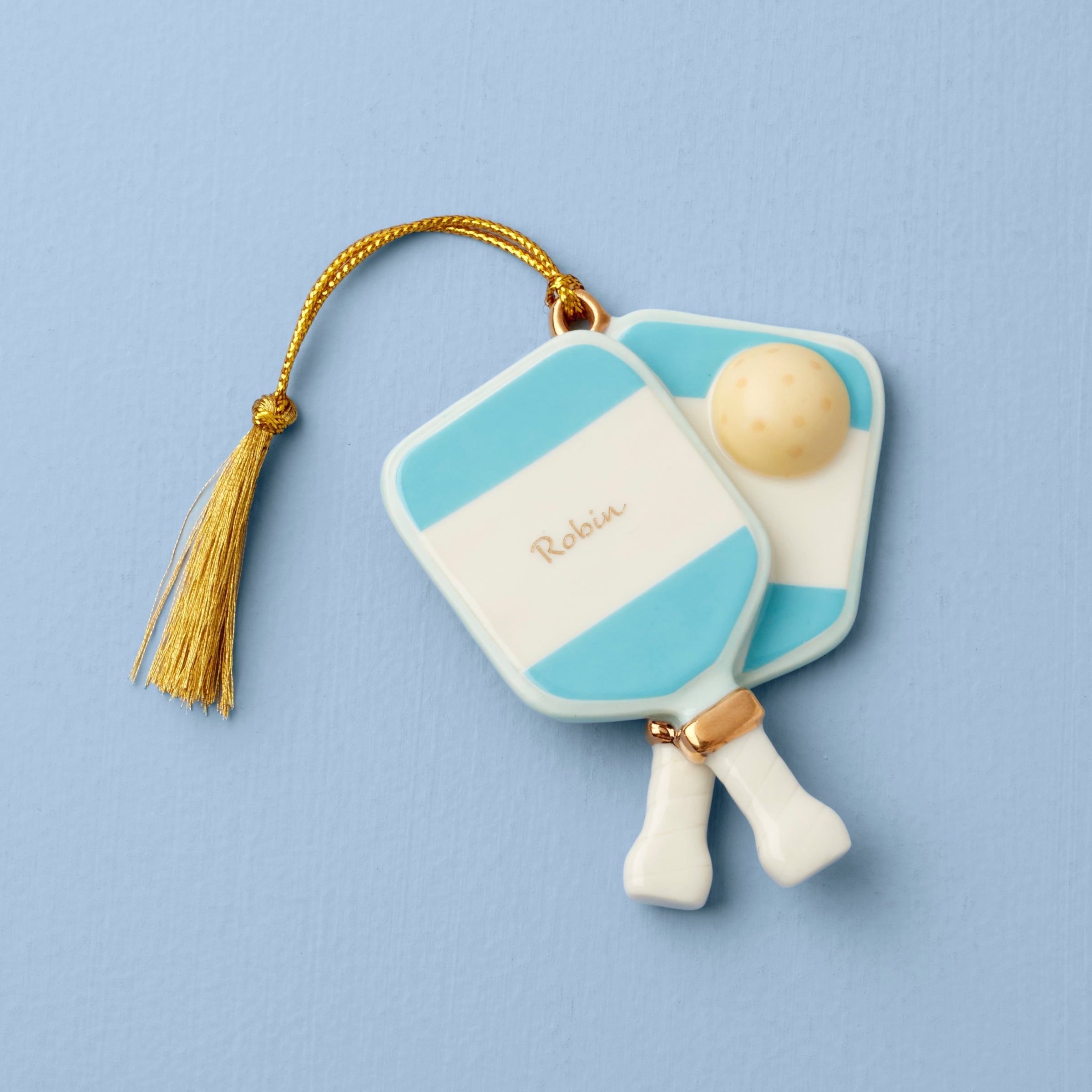 Lenox Everyday Flatware Personalized Pickleball Ornament