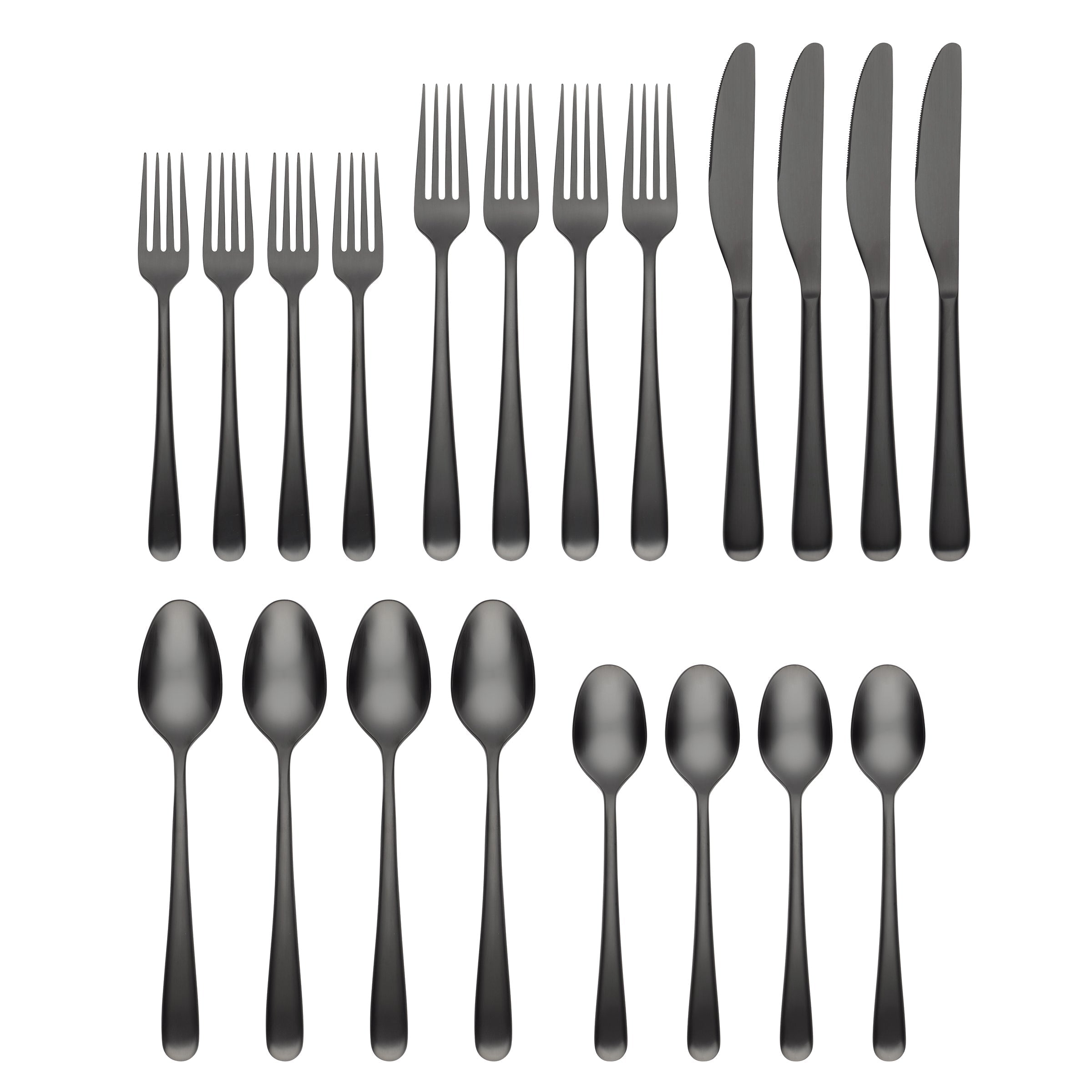 Lenox Everyday Flatware Rafael Black Satin 20-Piece Flatware Set - Image 2