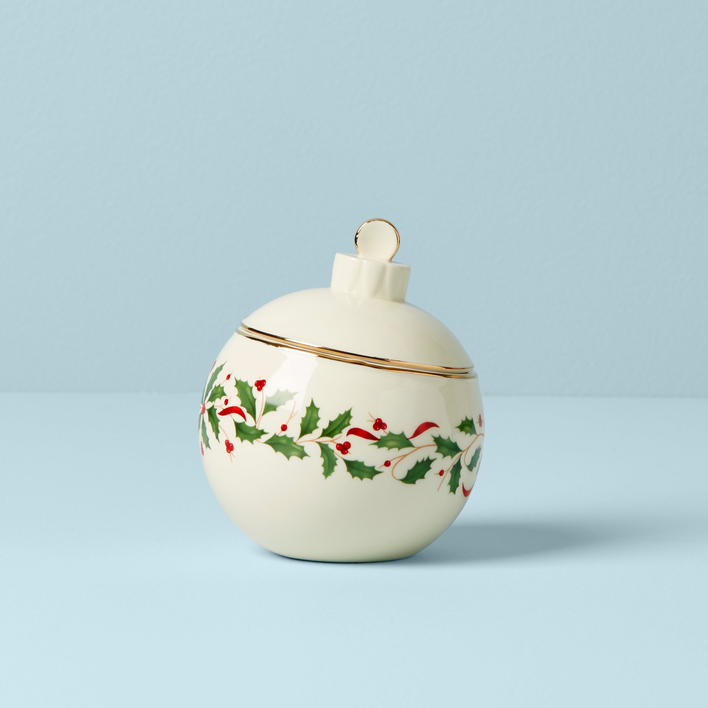 Lenox Everyday Flatware Holiday Ornament Candy Jar