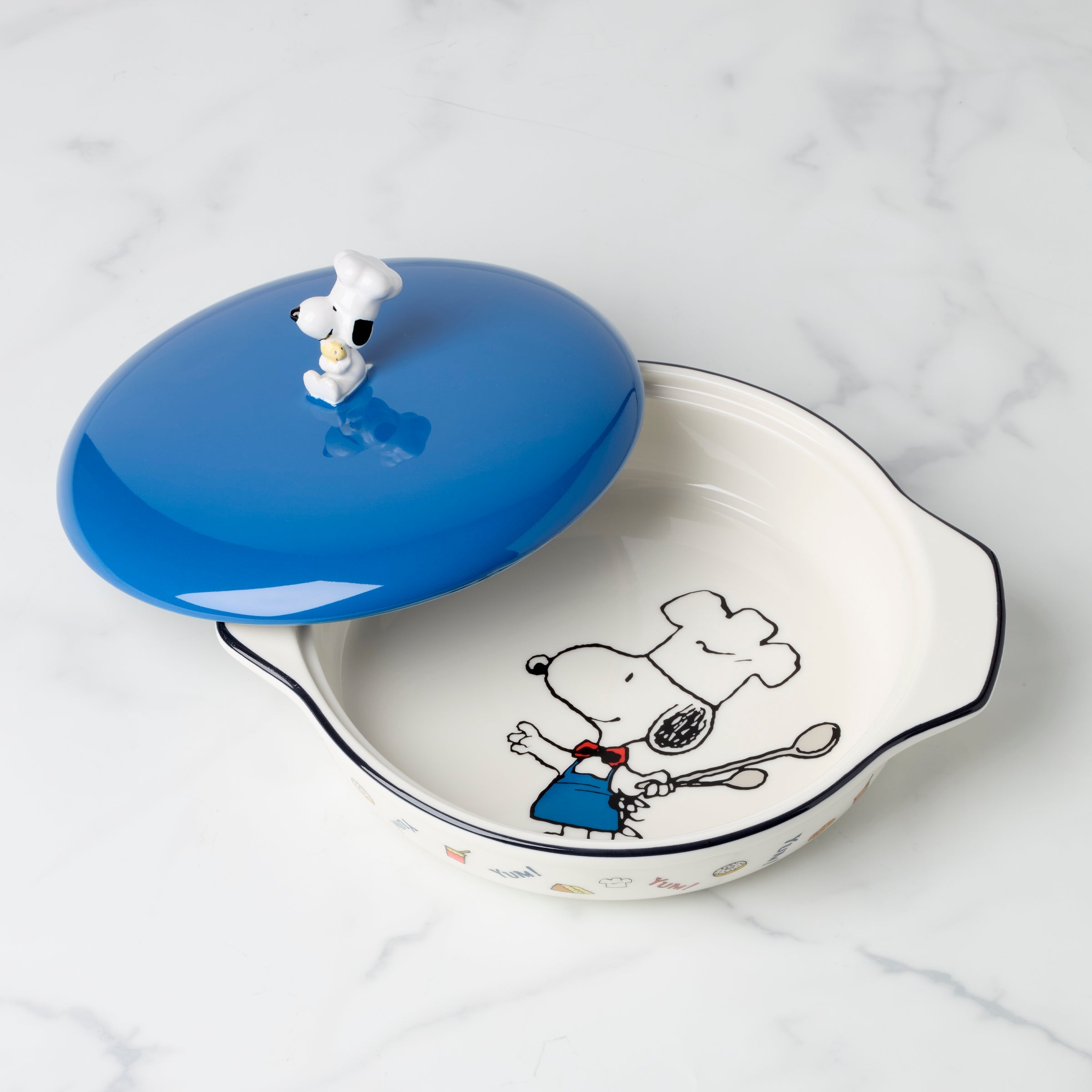 Lenox Everyday Flatware Chef Snoopy Covered Casserole Dish - Image 2