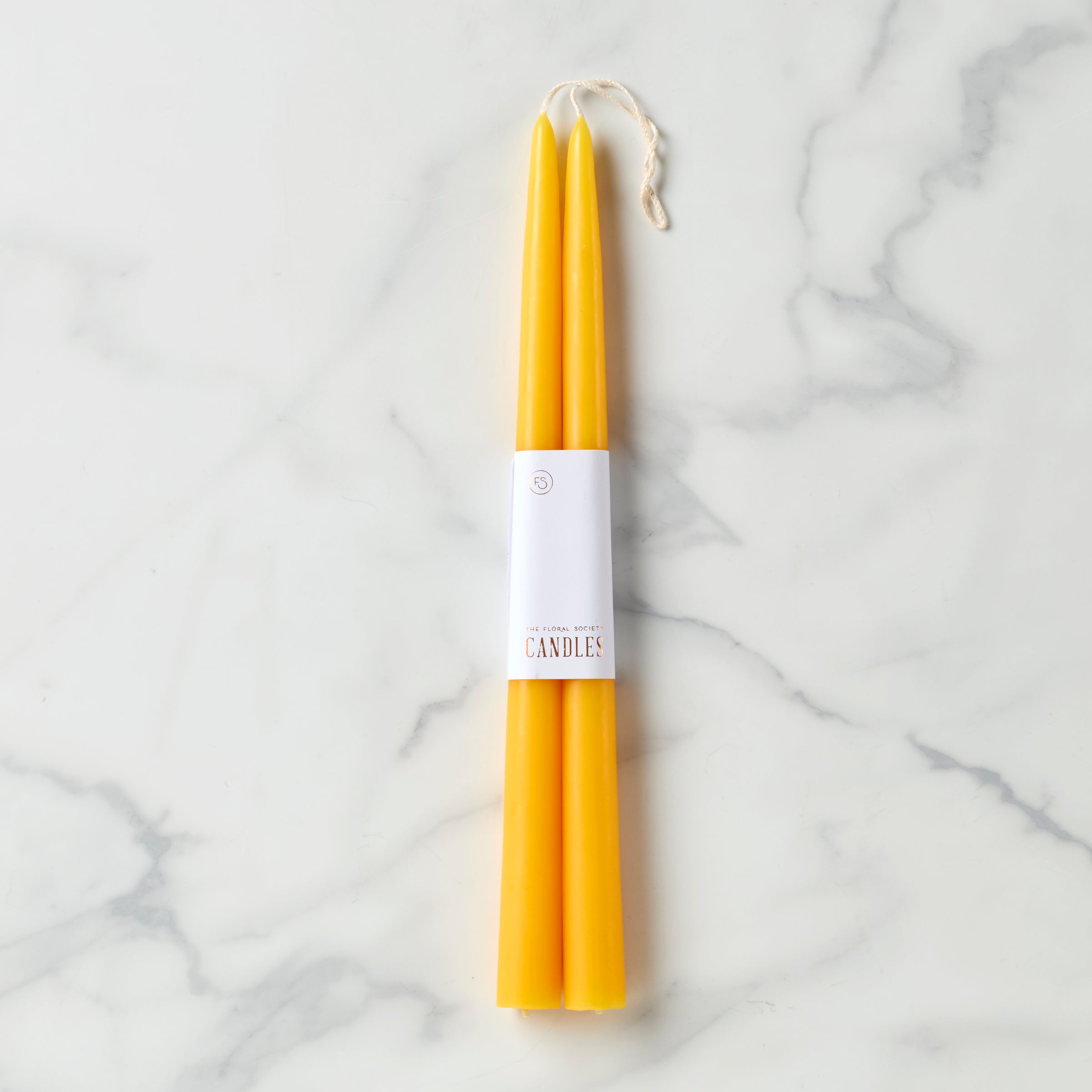 Lenox Everyday Flatware Dipped Saffron12 Taper Candle, Set of 2