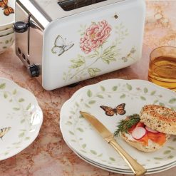 Alternative view of Lenox Everyday Flatware Butterfly Meadow Vines Dinner Plates, Set of 4