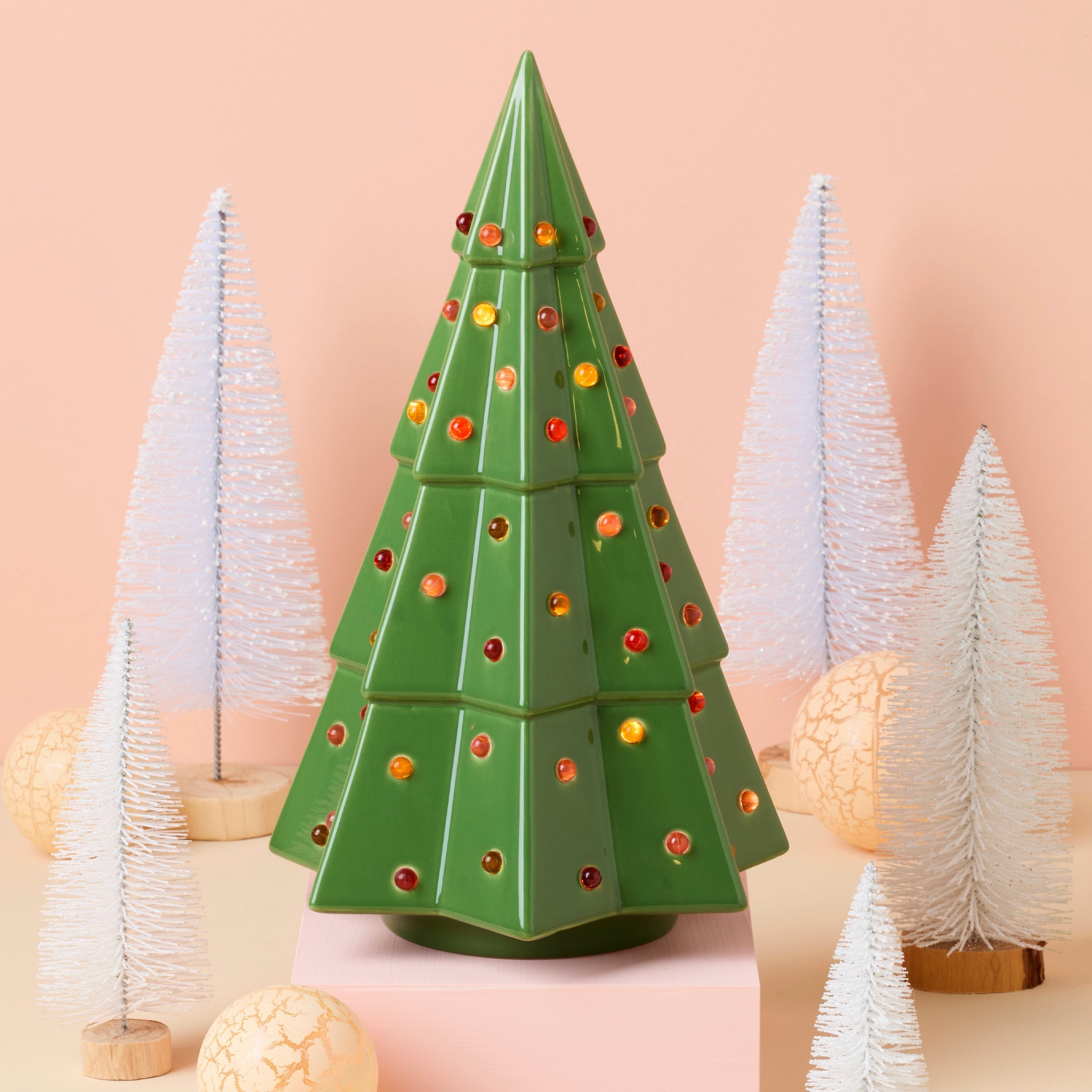 Lenox Everyday Flatware Evergreen Large Lit Tree Figurine - Image 5
