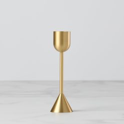 Lenox Everyday Flatware Light Gold Tall Taper Candle Holder
