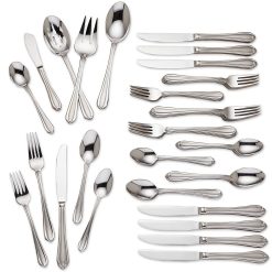 Lenox Everyday Flatware Melon Bud Frosted 45-Piece Flatware Set
