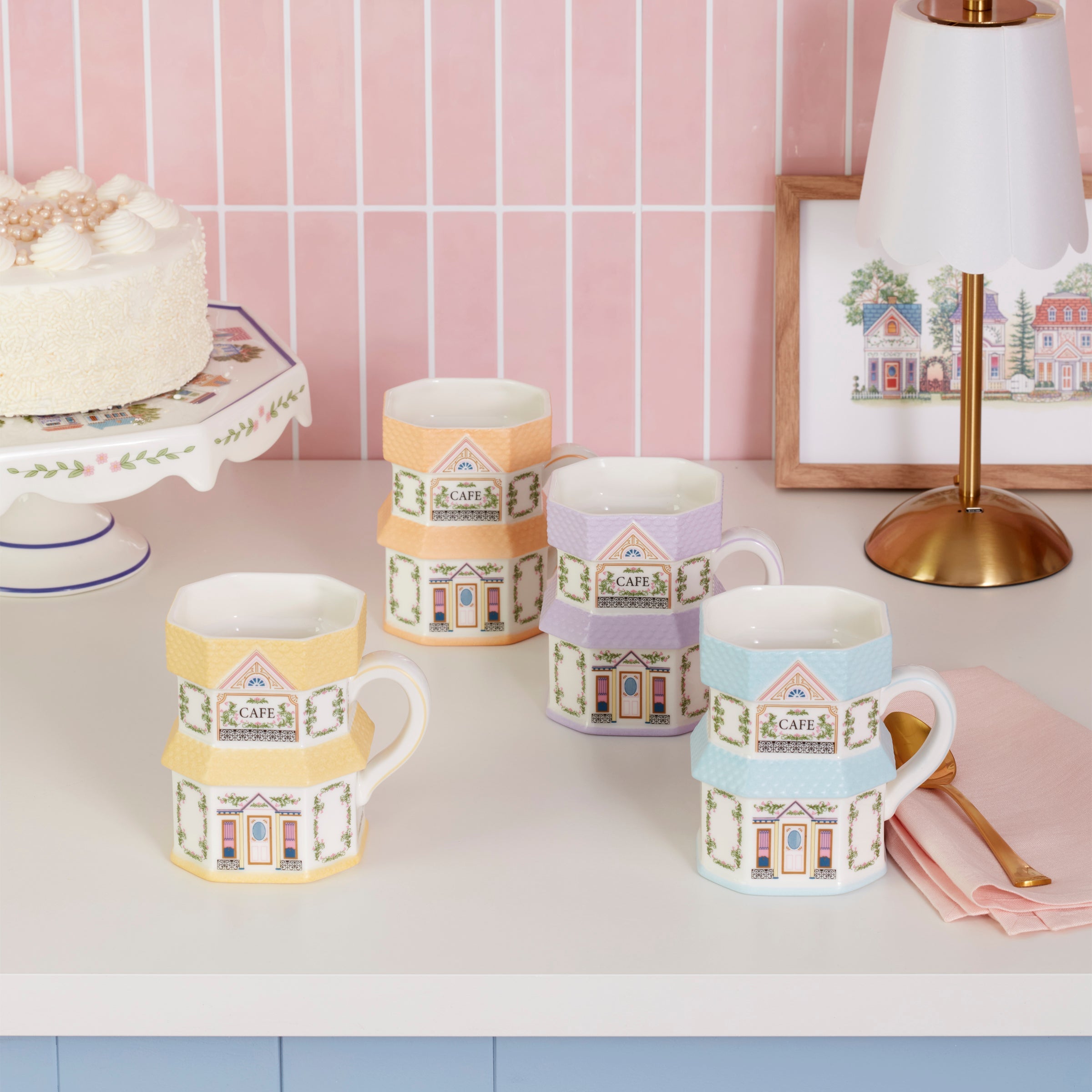 Lenox Everyday Flatware Lenox Spice Village Mugs, Set of 4 - Image 4