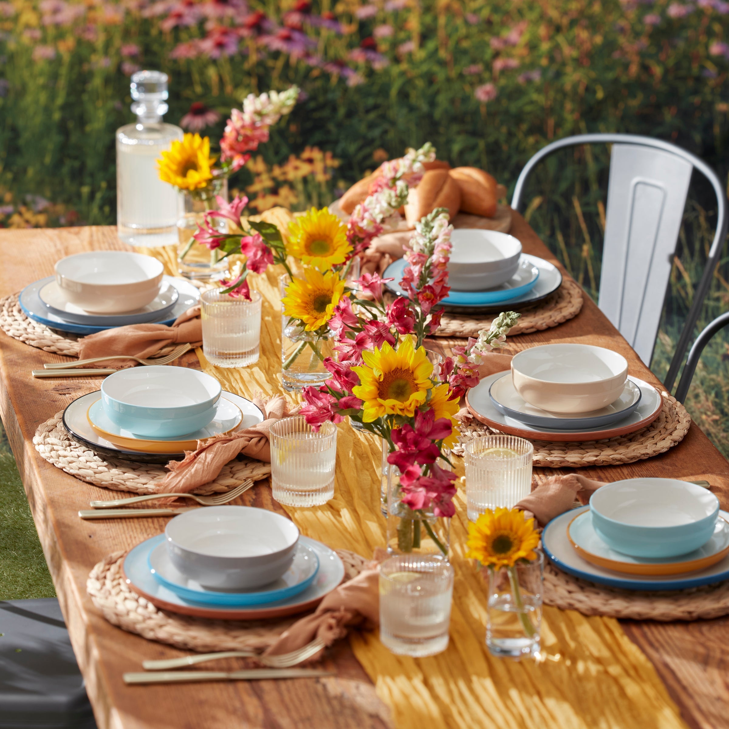 Lenox Everyday Flatware 24 Seven Colors Pumice 12-Piece Dinnerware Set - Image 6