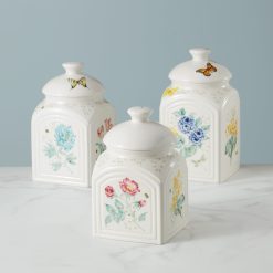 Alternative view of Lenox Everyday Flatware Butterfly Meadow 3-Piece Canister Set