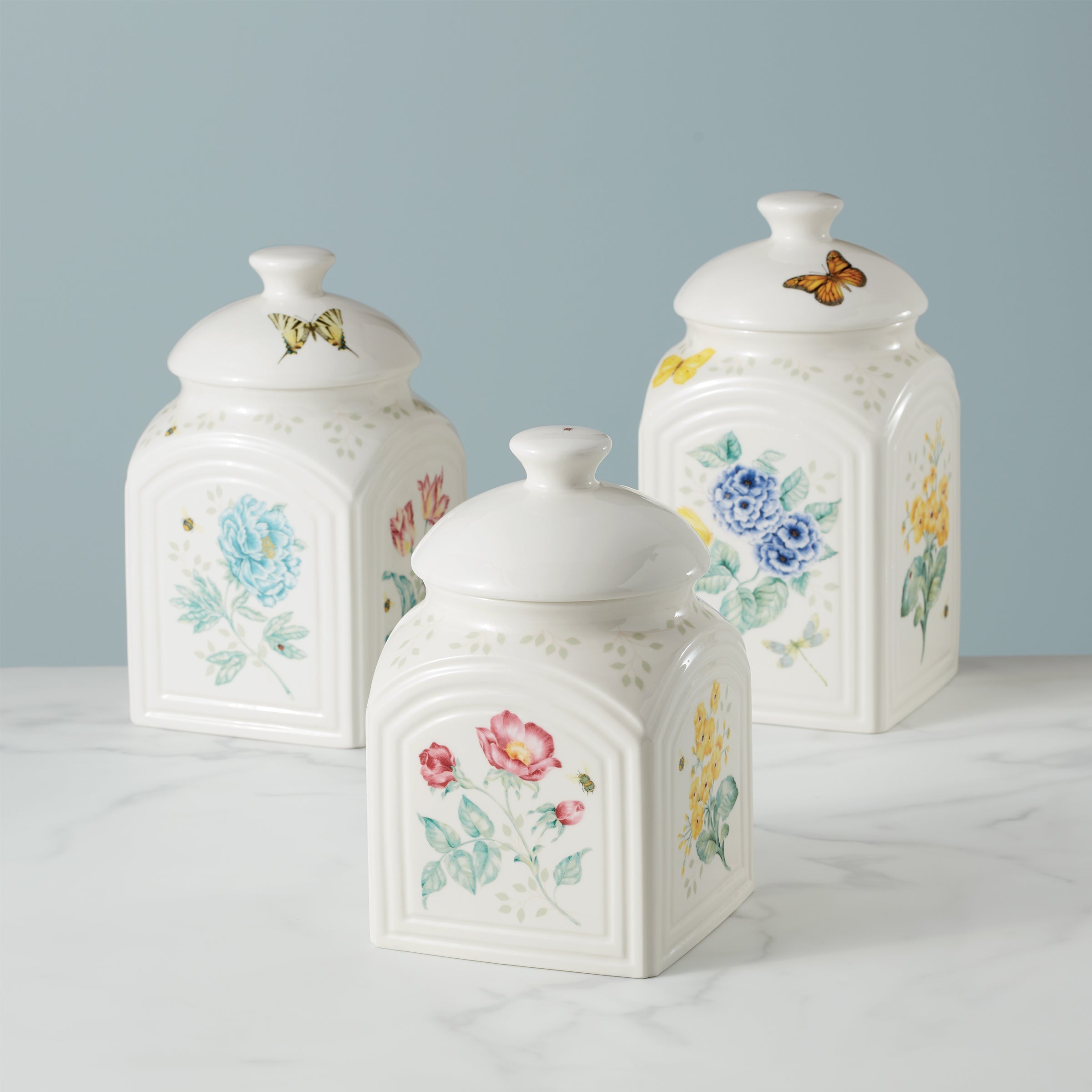 Lenox Everyday Flatware Butterfly Meadow 3-Piece Canister Set - Image 2