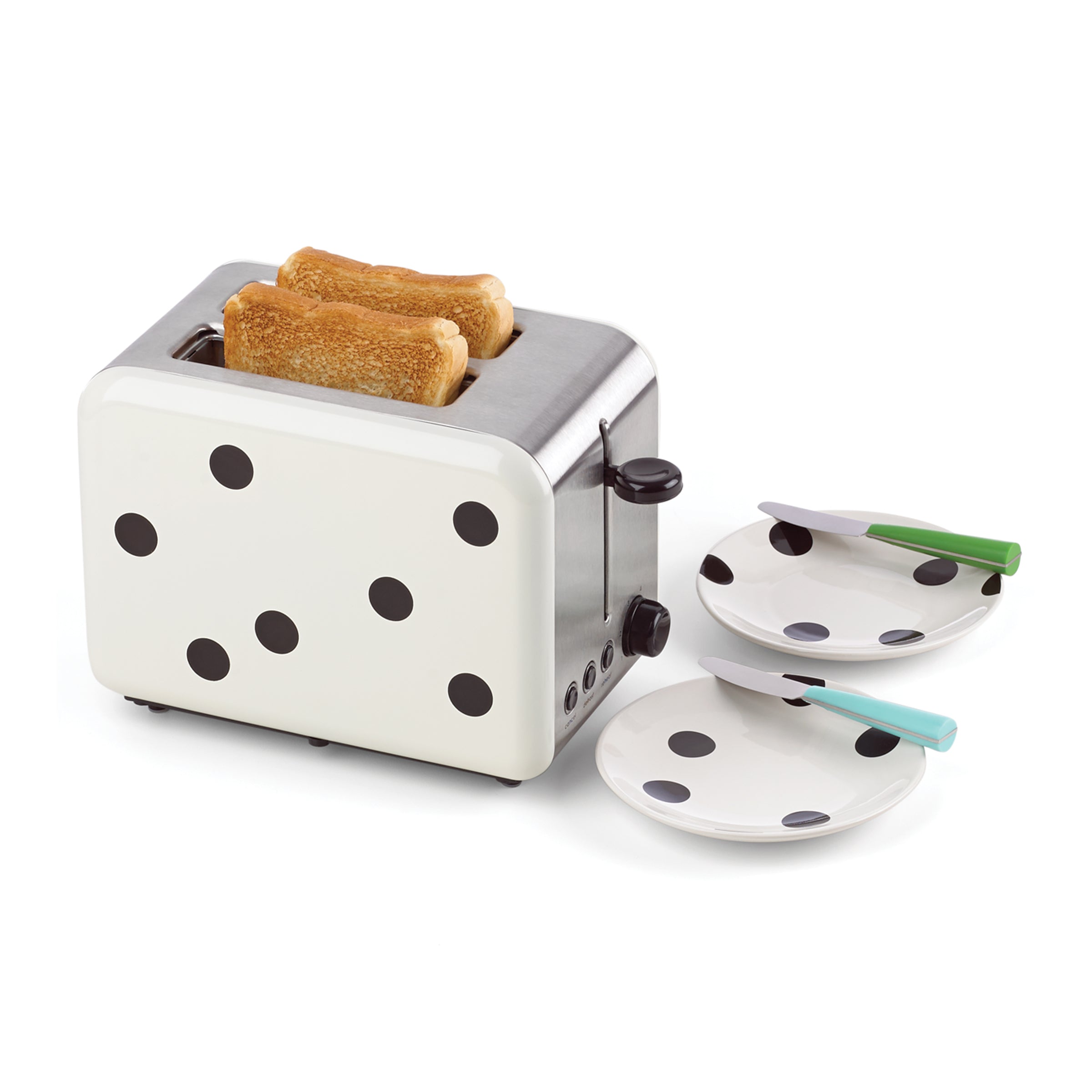 Lenox Everyday Flatware Deco Dot 2-Slice Toaster - Image 2