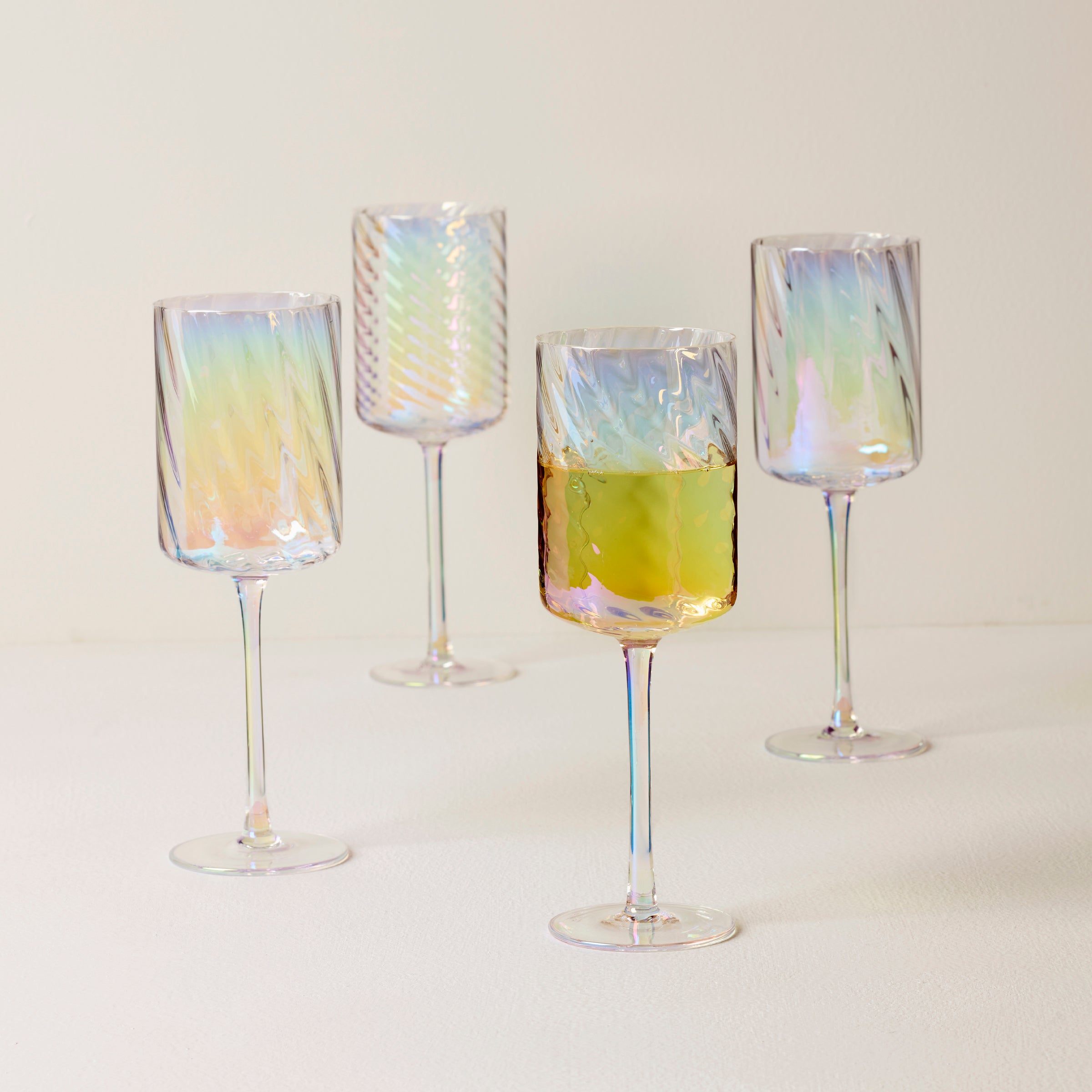 Lenox Everyday Flatware Tuscany Classics Iridescent White Wine Glasses, Set of 4 - Image 2