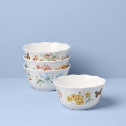 Lenox Everyday Flatware Butterfly Meadow Melamine All-Purpose Bowls, Set of 4