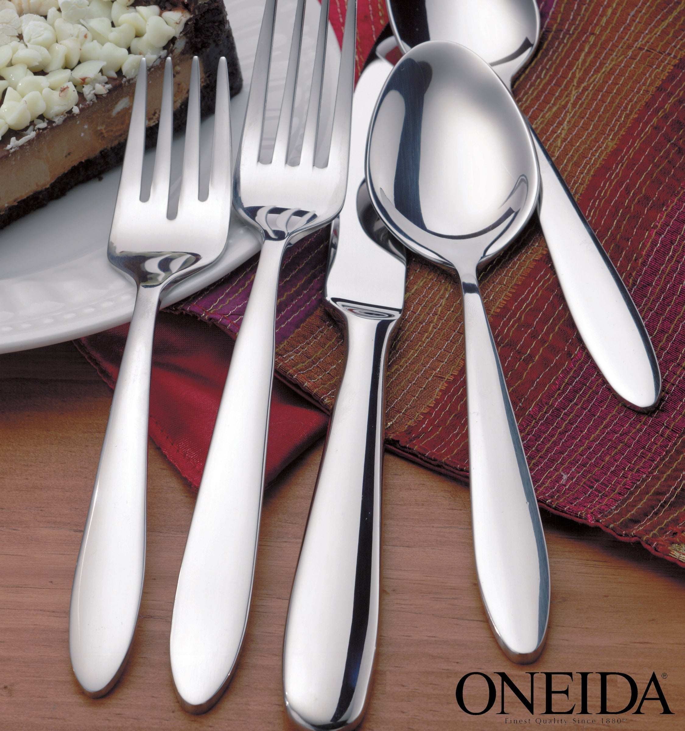 Lenox Everyday Flatware Mooncrest Dinner Forks, Set of 4 - Image 2