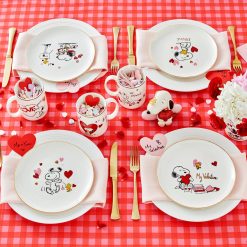 Alternative view of Lenox Everyday Flatware Snoopy Valentine's Day Accent Plates, Set of 4