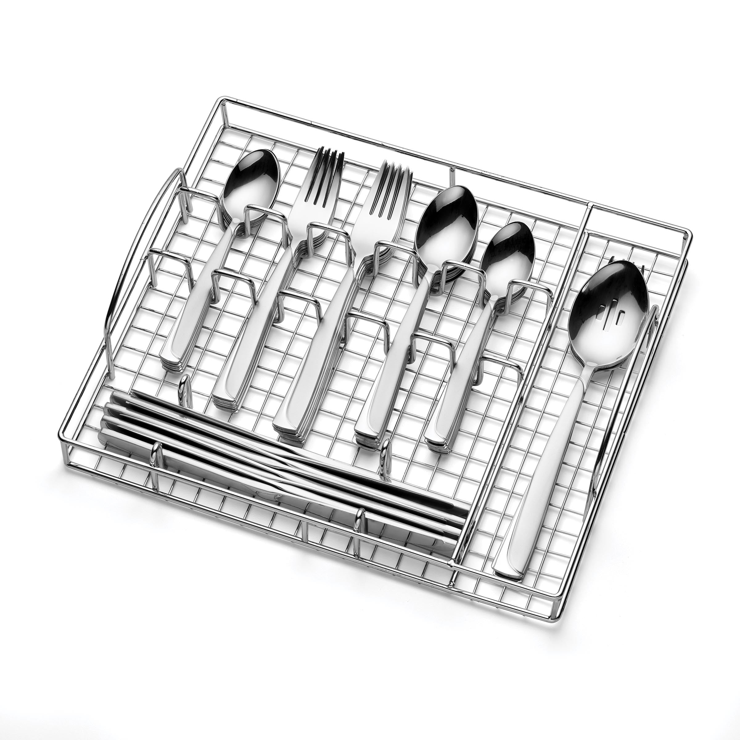 Lenox Everyday Flatware Madeline 51-Piece Flatware Set with Caddy - Image 3