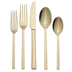 Lenox Everyday Flatware Allay Champagne 20-Piece Flatware Set