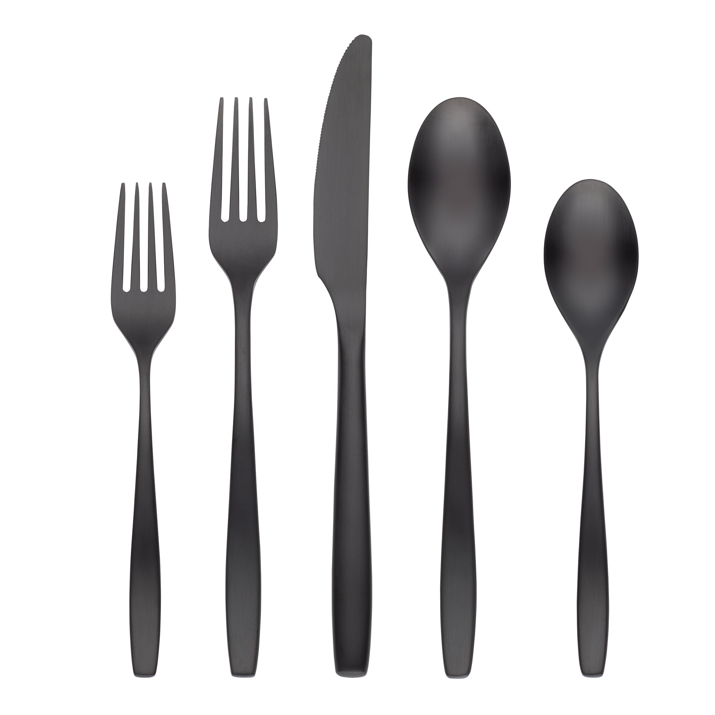 Lenox Everyday Flatware Averie Black Satin 20-Piece Flatware Set - Image 3