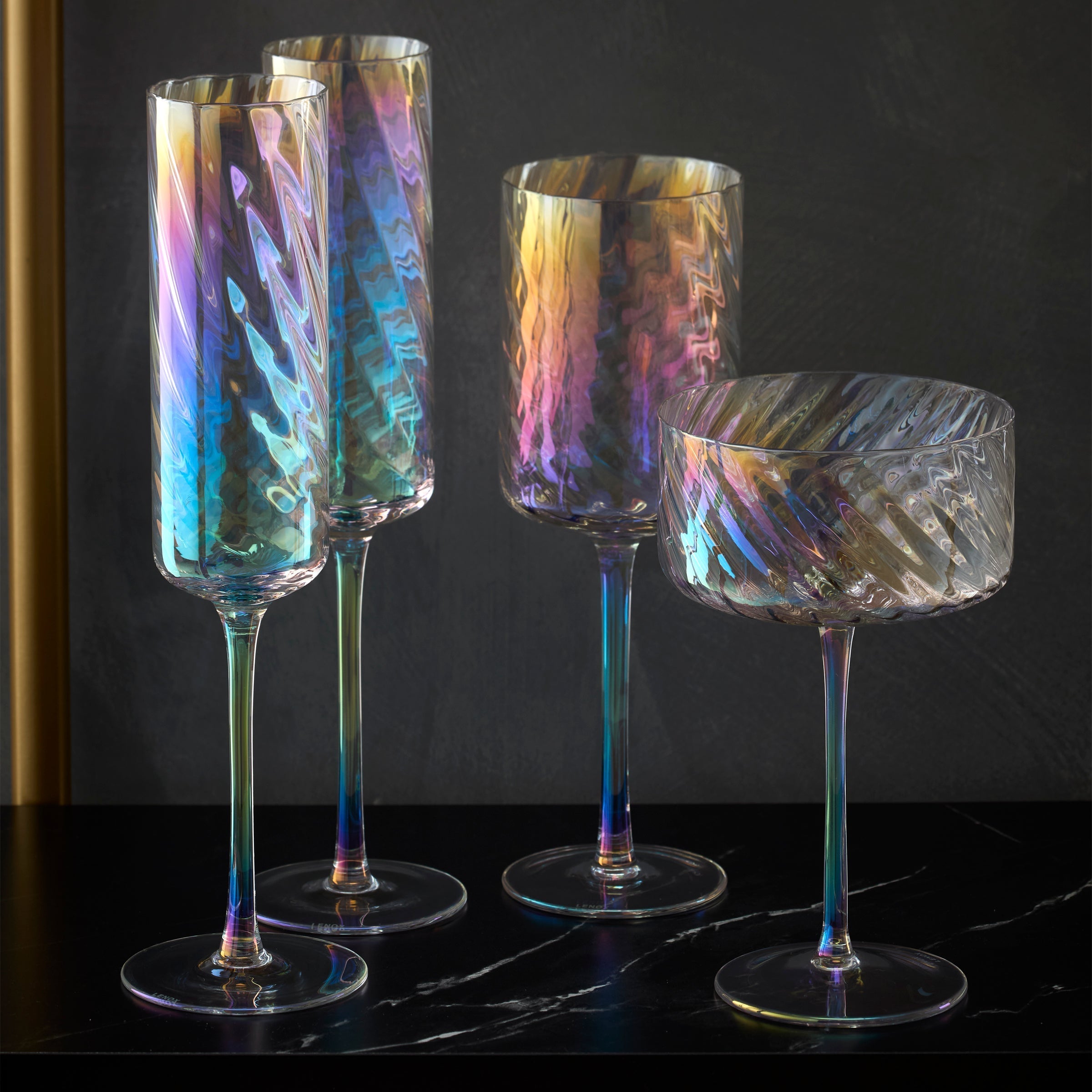 Lenox Everyday Flatware Tuscany Classics Iridescent White Wine Glasses, Set of 4 - Image 7