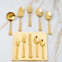 Alternative view of Lenox Everyday Flatware Portola Gold Satin 5-Piece Hostess Set