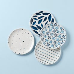 Lenox Everyday Flatware Blue Bay Melamine Assorted Accent Plates, Set of 4