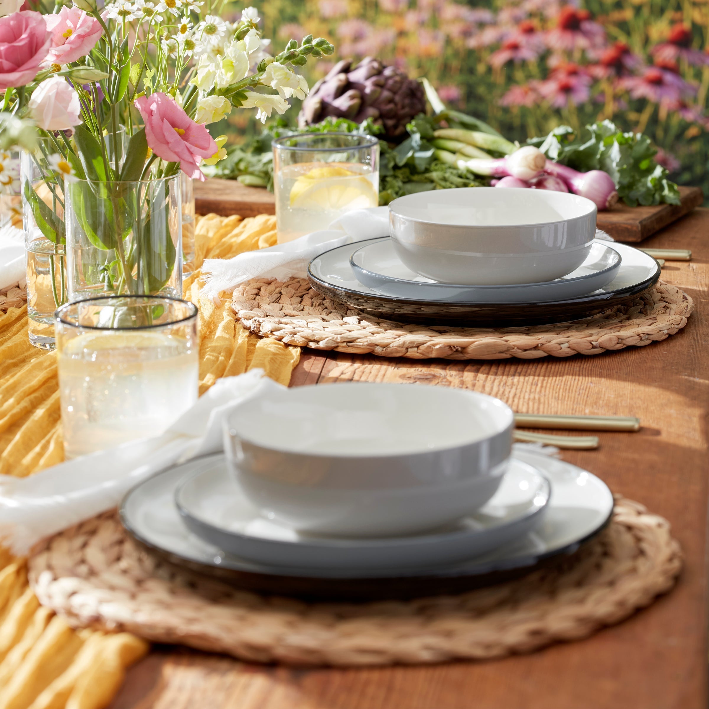 Lenox Everyday Flatware 24 Seven Colors Pumice 12-Piece Dinnerware Set - Image 3