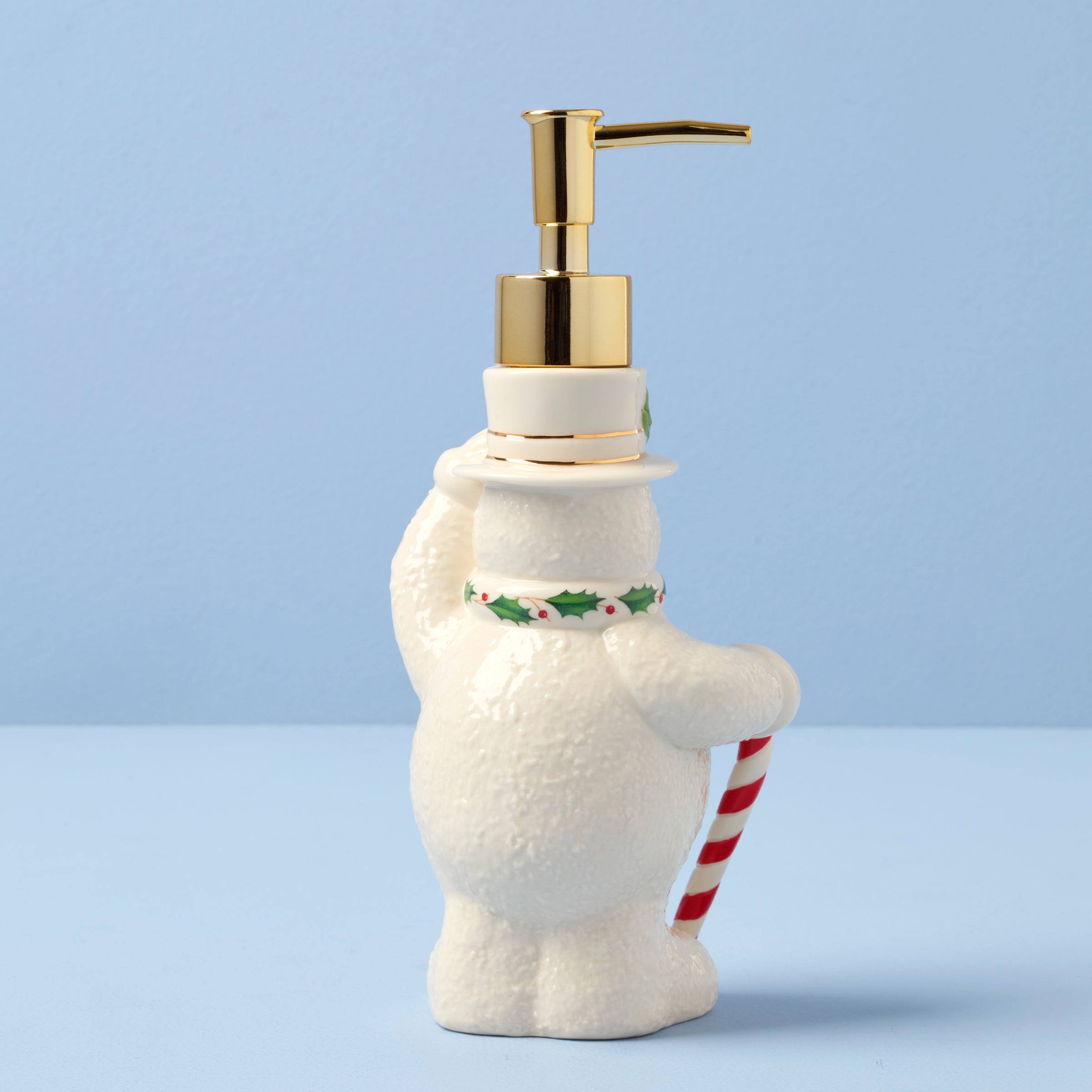 Lenox Everyday Flatware Happy Holly Days Snowman Soap Dispenser - Image 2