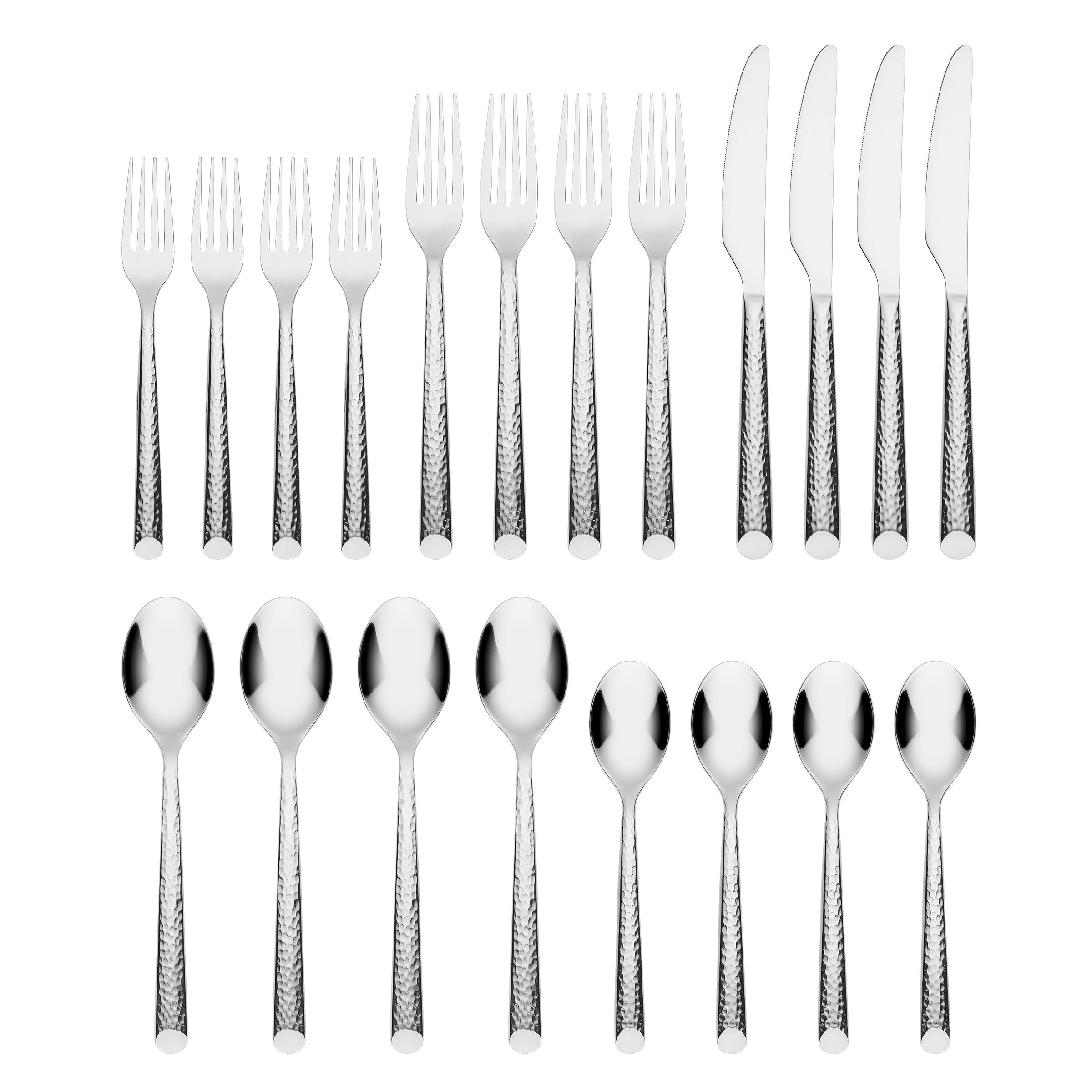 Lenox Everyday Flatware Elsa Hammered 20-Piece Flatware Set - Image 2