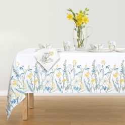 Lenox Everyday Flatware Wildflowers Border 60x120 Tablecloth