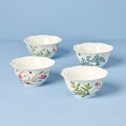 Alternative view of Lenox Everyday Flatware Butterfly Meadow Herbs Rice Bowls, Set of 4