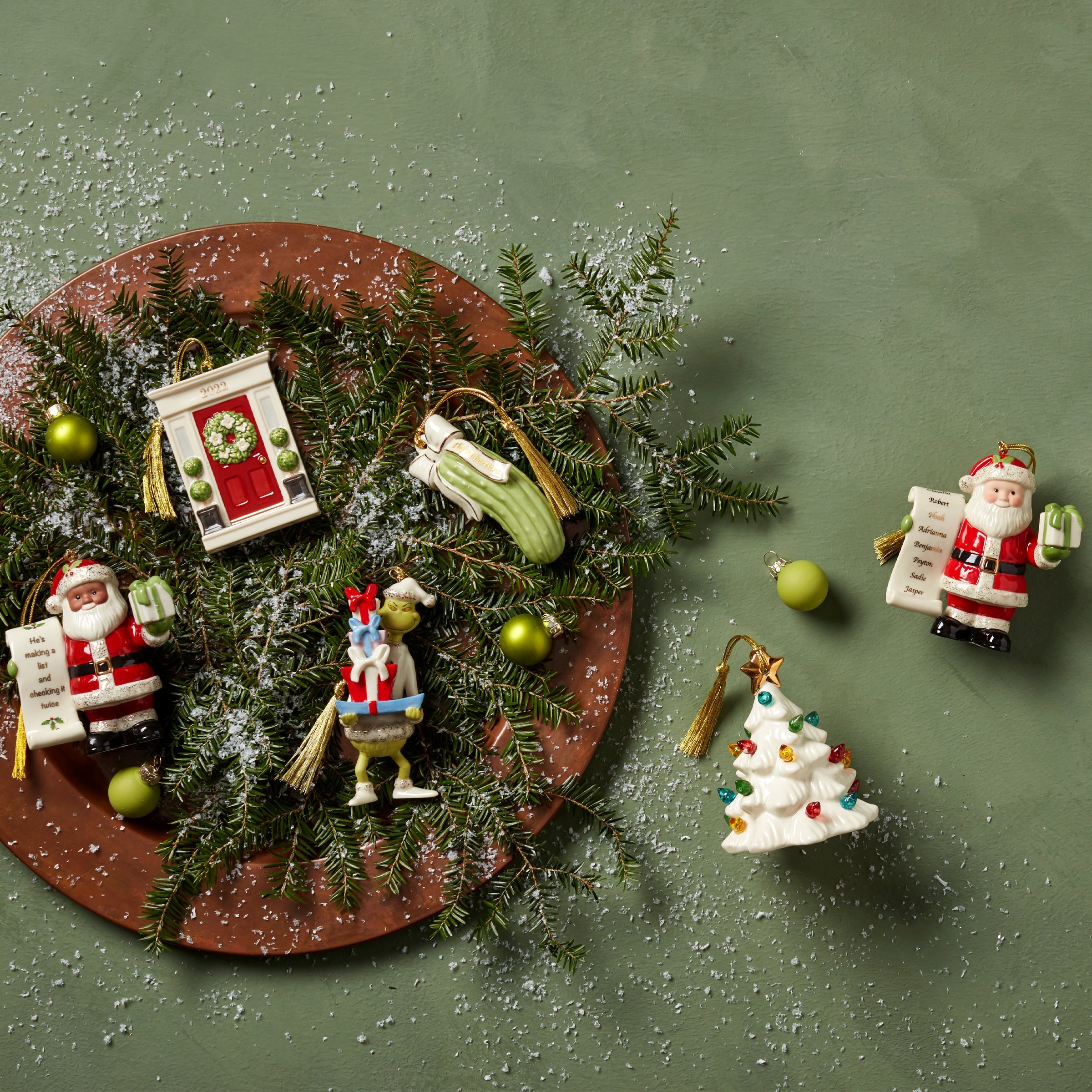 Lenox Everyday Flatware Treasured Traditions Lit Tree Ornament - Image 5