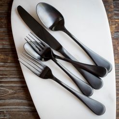 Alternative view of Lenox Everyday Flatware Eloquence Black Satin 20-Piece Flatware Set