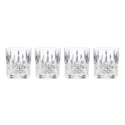 Lenox Everyday Flatware Hamilton Crystal Double Old Fashion Glasses, Set of 4