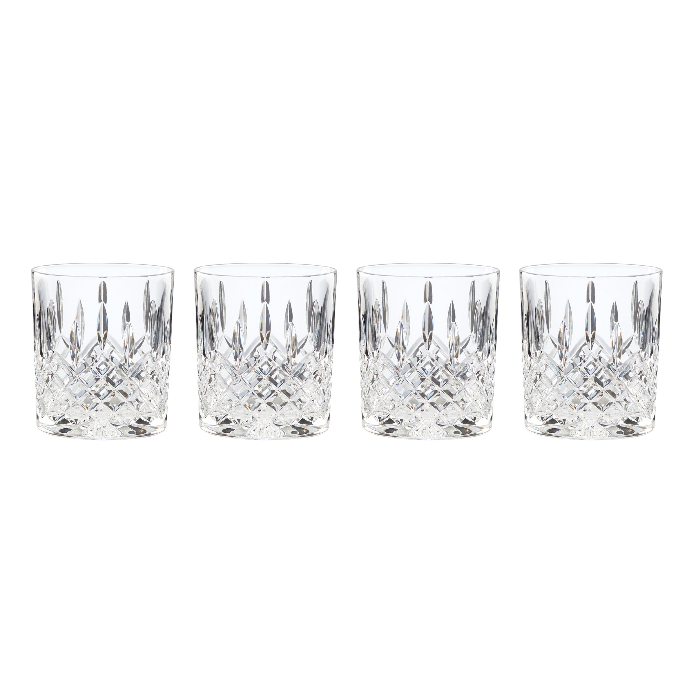 Lenox Everyday Flatware Hamilton Crystal Double Old Fashion Glasses, Set of 4