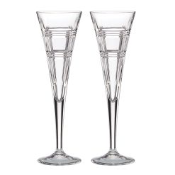 Lenox Everyday Flatware Hudson Crystal Toasting Flutes, Set of 2
