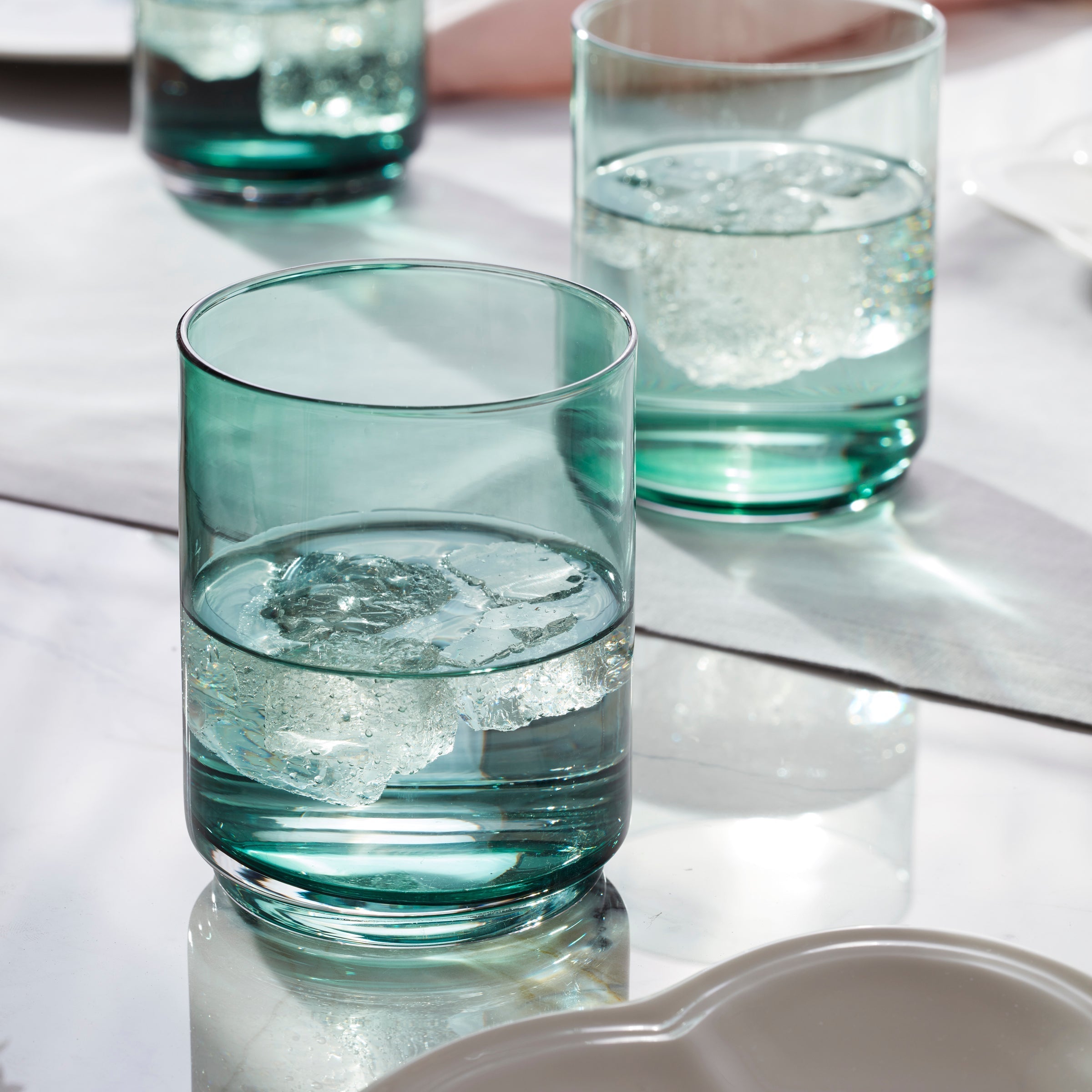 Lenox Everyday Flatware Tuscany Classics Stackable Green Tall Glasses, Set of 4 - Image 4