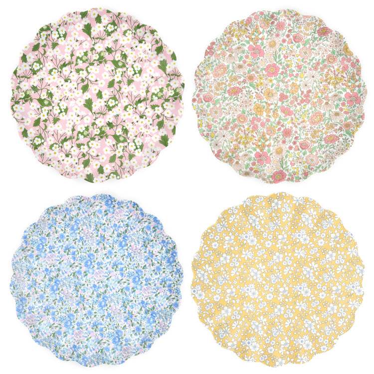 Lenox Everyday Flatware Meri Meri X Liberty Floral Melamine Large Plate, Set of 4