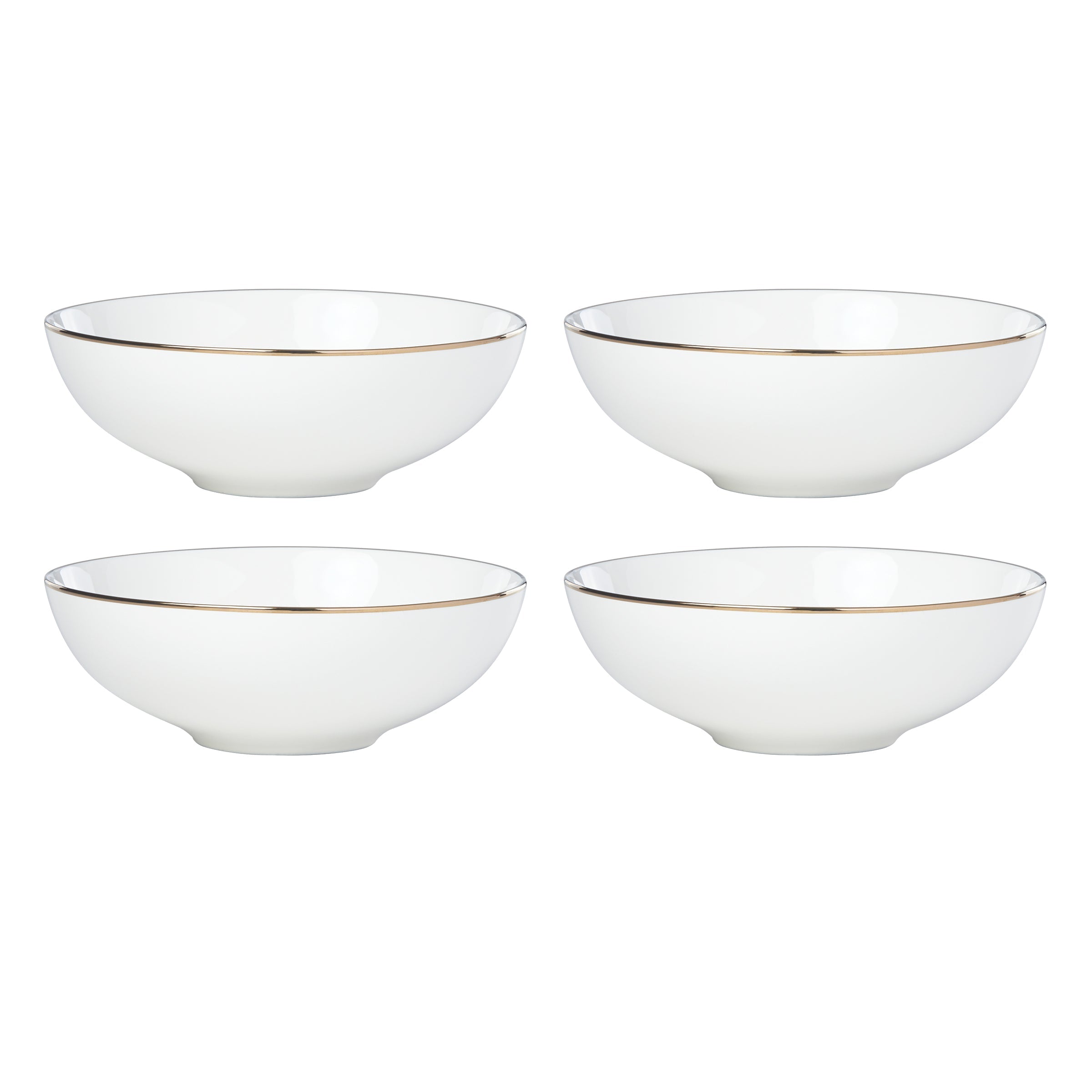 Lenox Everyday Flatware Trianna White All-Purpose Bowls, Set of 4