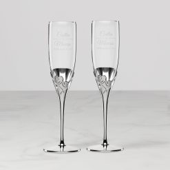 Lenox Everyday Flatware Personalized True Love 2-Piece Toasting Flute Set