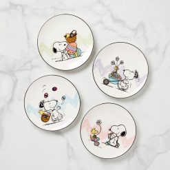 Lenox Everyday Flatware Snoopy Easter Accent Plates, Set of 4