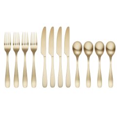 Alternative view of Lenox Everyday Flatware Eliana Champagne Satin 12-Piece Flatware Set