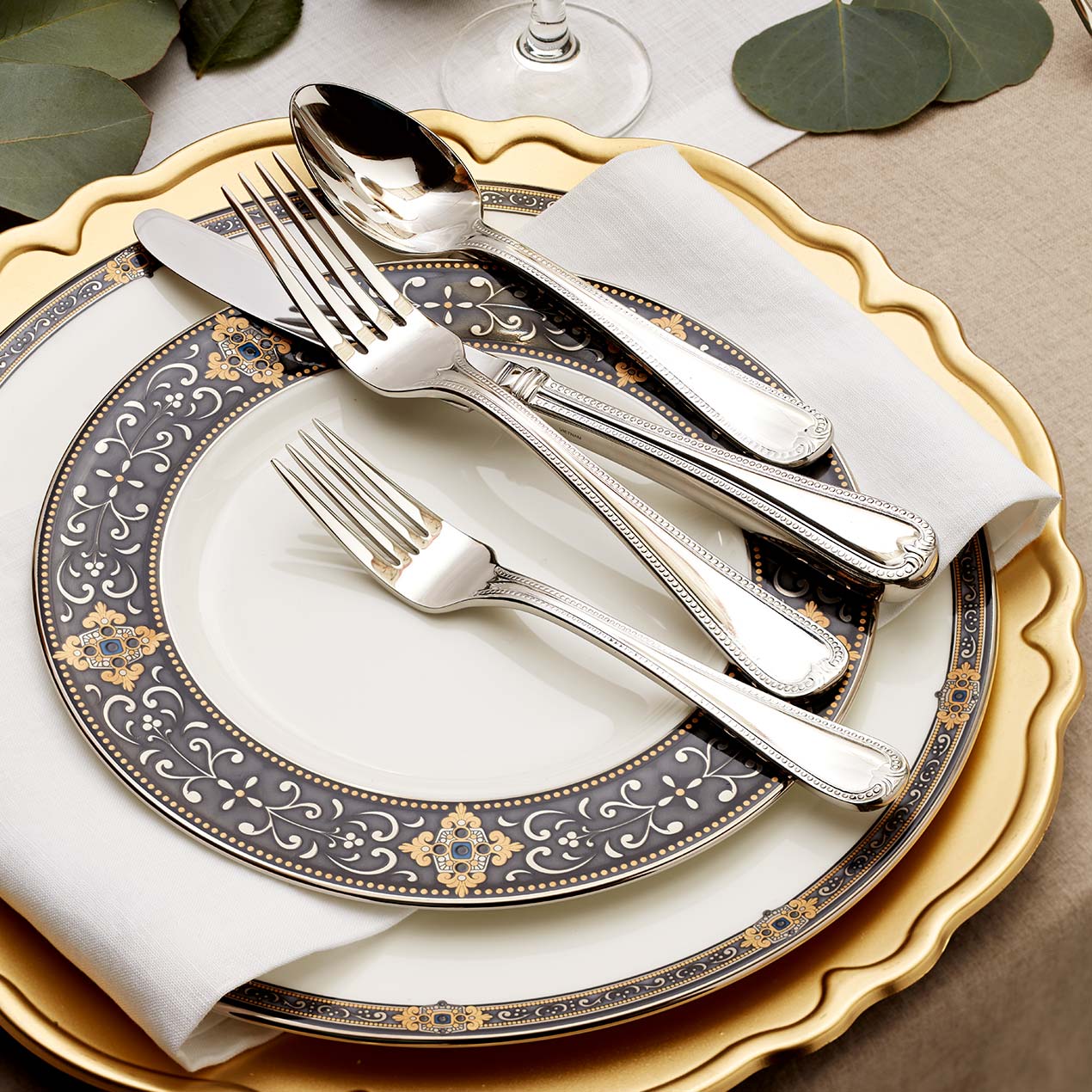 Lenox Everyday Flatware Vintage Jewel 5-Piece Place Setting - Image 2