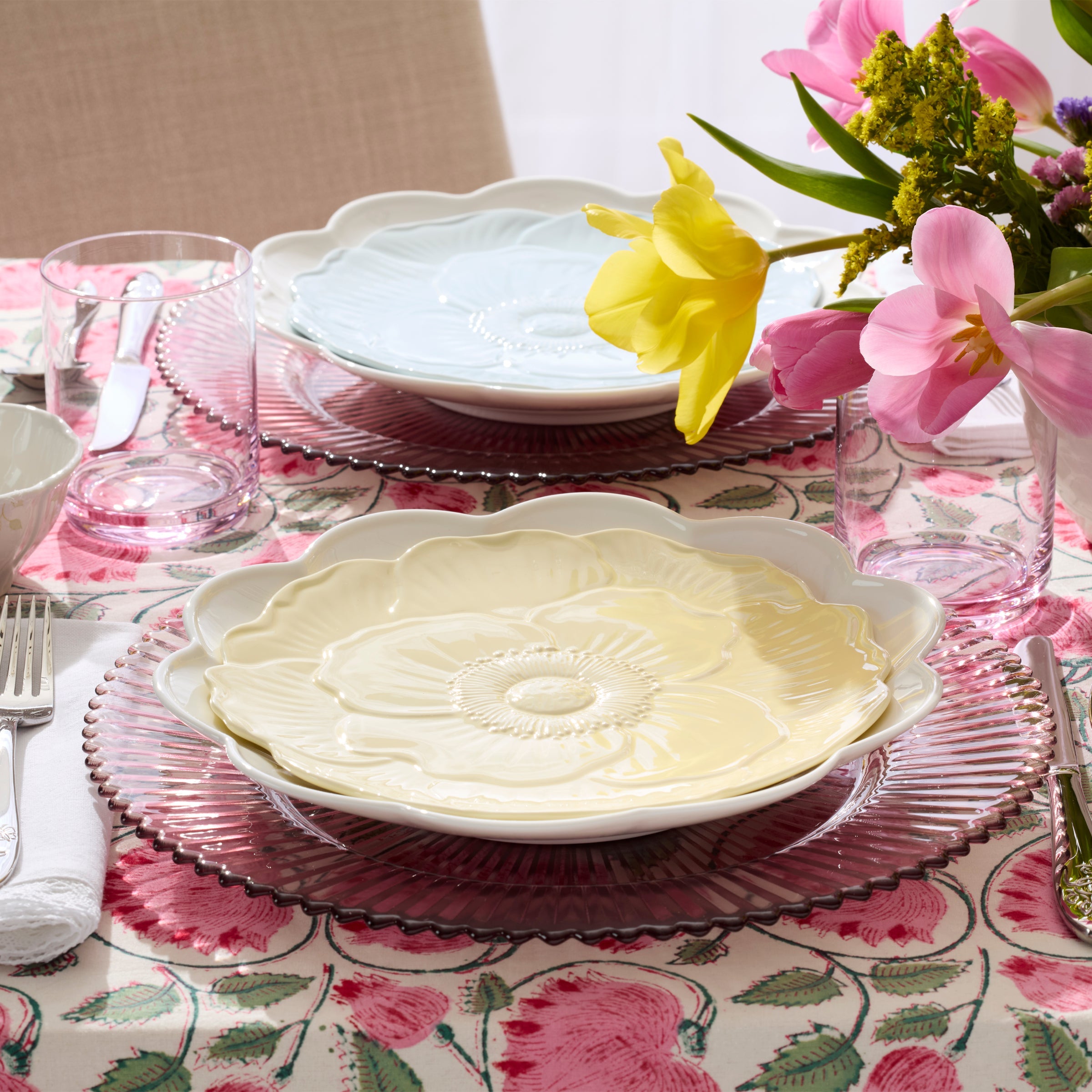Lenox Everyday Flatware Butterfly Meadow Floral Yellow Accent Plates, Set of 4 - Image 7
