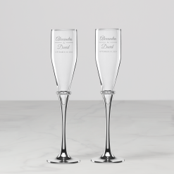 Lenox Everyday Flatware Personalized Devotion Toasting Flute, Set of 2