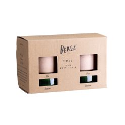 Lenox Everyday Flatware Hoff Raw Rosa & Glazed Emerald Green 8cm Pots, Set of 2