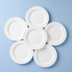 Lenox Everyday Flatware Studio 1414 Rimmed Dinner Plates, Set of 6